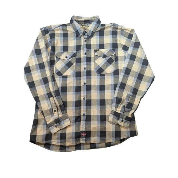 Dixxon Flannel FR The Craftsman Button Down Shirt Men's Size 2X Black Tan XXL - Picture 1 of 7